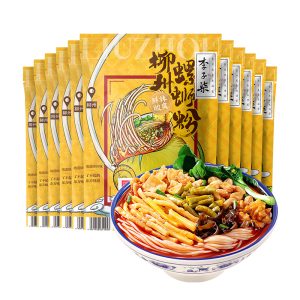 黄色李子柒螺狮粉原味